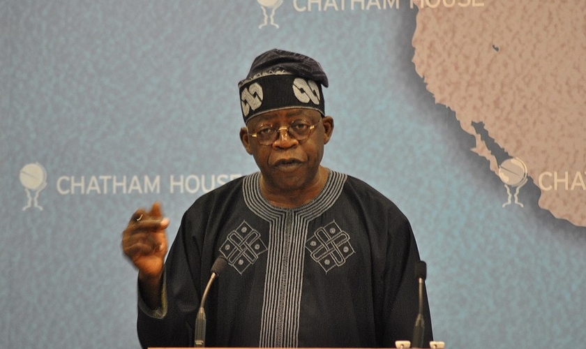 Bola Tinubu, presidente eleito da Nigéria. (Foto: Reprodução/Wikimedia Commons/Chatham House)