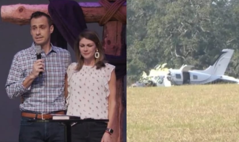 Kennon Vaughan e sua esposa Kathryn na Harvest Church. (Foto: Facebook/Harvest Church/Reprodução/Fox 26).