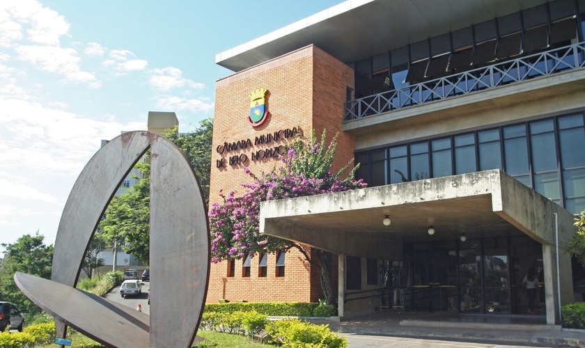 Fachada da Câmara Municipal de Belo Horizonte. (Foto: Facebook/Câmara Municipal de Belo Horizonte)