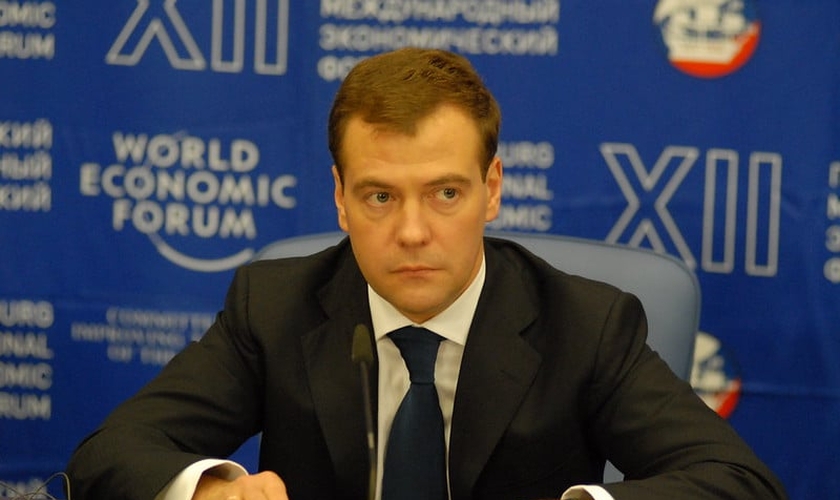 Dmitry Medvedev, vice-presidente do Conselho de Segurança da Rússia. (Foto: World Economic Forum/Alexander Belenky)