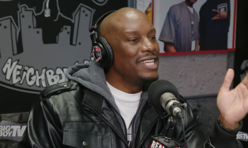 Tyrese Gibson criticou a normalização da adoração a Satanás em produções. (Foto: Reprodução/YouTube/BigBoy TV).