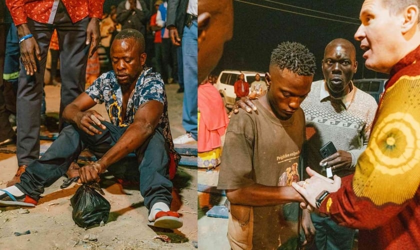 Após ouvirem o Evangelho, os feiticeiros queimaram seus feitiços e foram libertos. (Foto: CfaN).