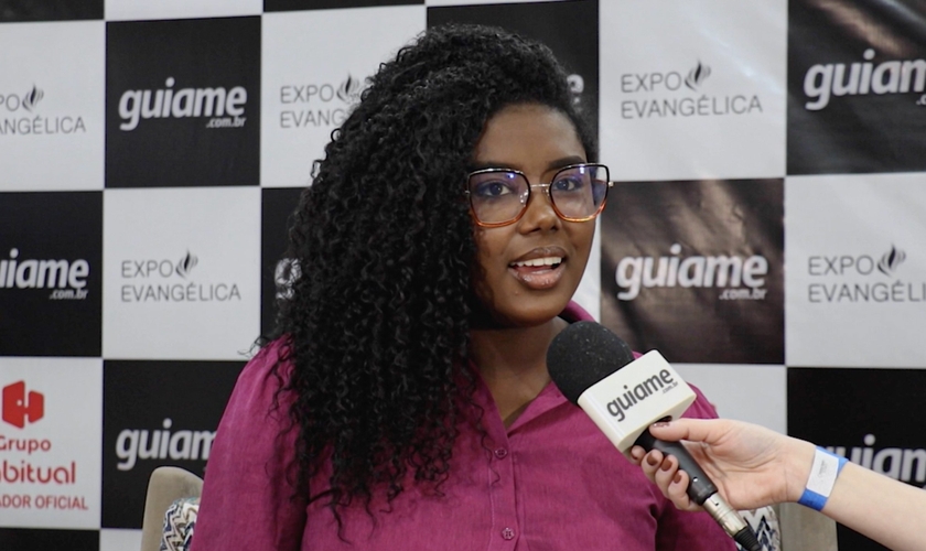 Keilla Júnia na Expoevangélica 2023. (Foto: Reprodução/Guiame).
