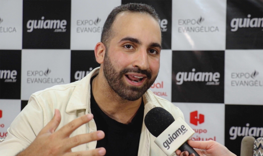 Arthur Callazans na Expoevangélica. (Foto: Reprodução/Guiame).