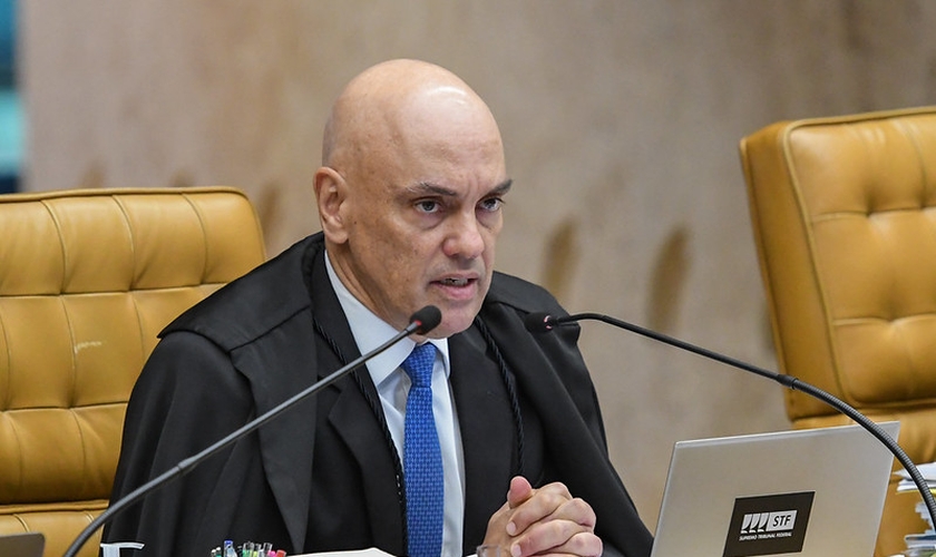 Ministro Alexandre de Moraes participa da sessão plenária do STF. (Foto: Carlos Moura/SCO/STF).