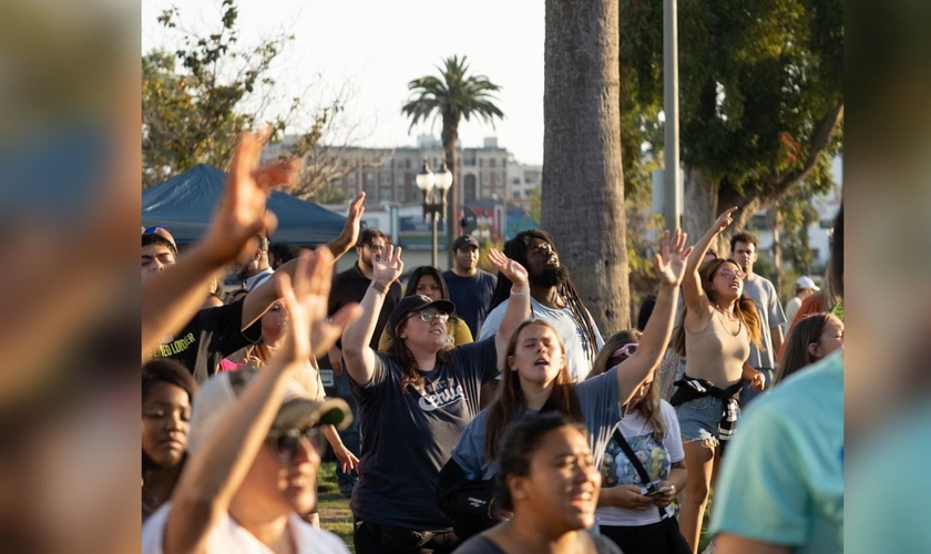 O evento evangelístico nos EUA. (Foto: Reprodução/Instagram/Every Heart Movement)