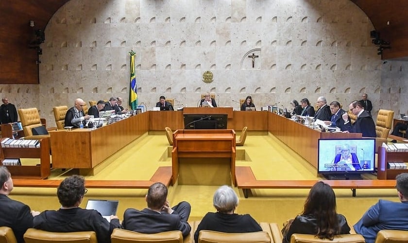 Ministros durante a sessão plenária do STF. (Foto: Carlos Moura/SCO/STF)