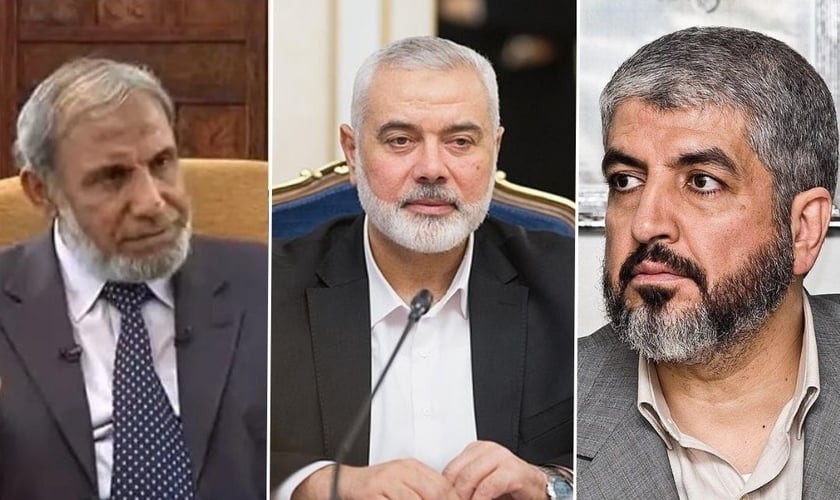 Líderes do Hamas. (Foto Montagem: Reprodução Wikipedia)