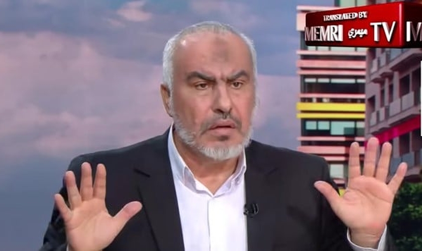 Ghazi Hamad, oficial do Hamas, em entrevista à LBC TV, uma emissora do Líbano. (Captura de tela/YouTube/MEMRI)