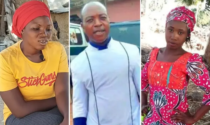 Agnes, Pr. David Musa, Leah Sharibu. (Fotos: Portas Abertas/Morning Star News)