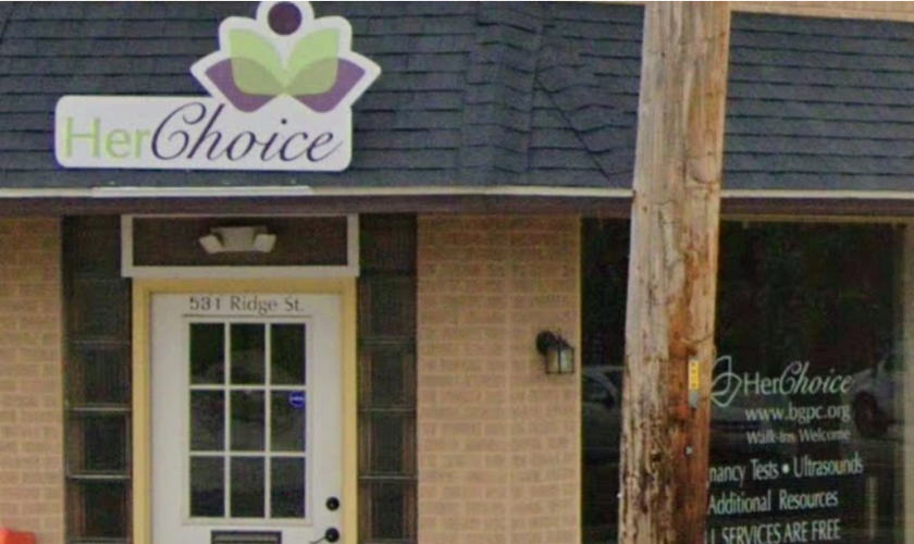 O Centro de Gravidez HerChoice em Bowling Green, Ohio. (Captura de tela/Google Maps)
