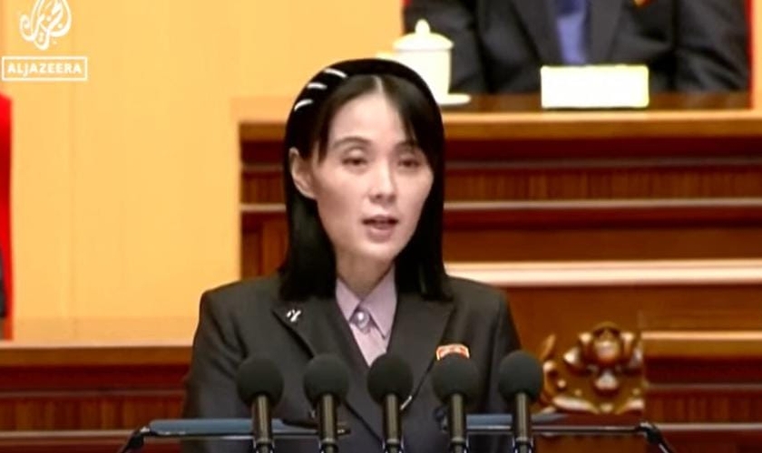 Kim Yo-jong. (Captura de tela: YouTube Al-Jazeera English)