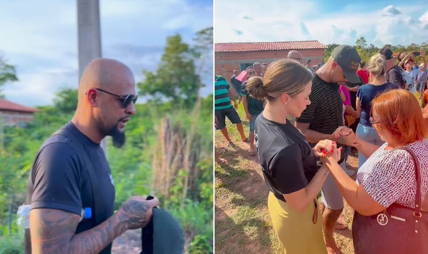 Felipe e sua esposa Roberta. (Foto: Reprodução/Instagram/Felipe Melo)