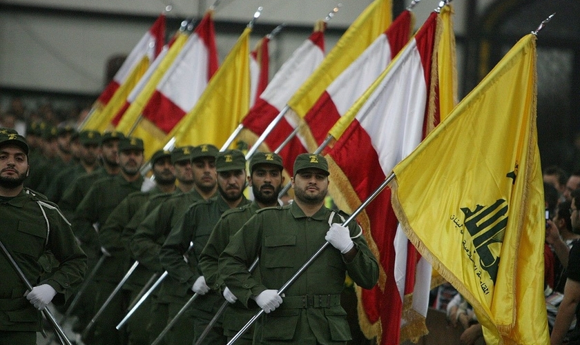 Combatentes do Hezbollah. (Foto: Wikimedia Commons/khamenei.ir)