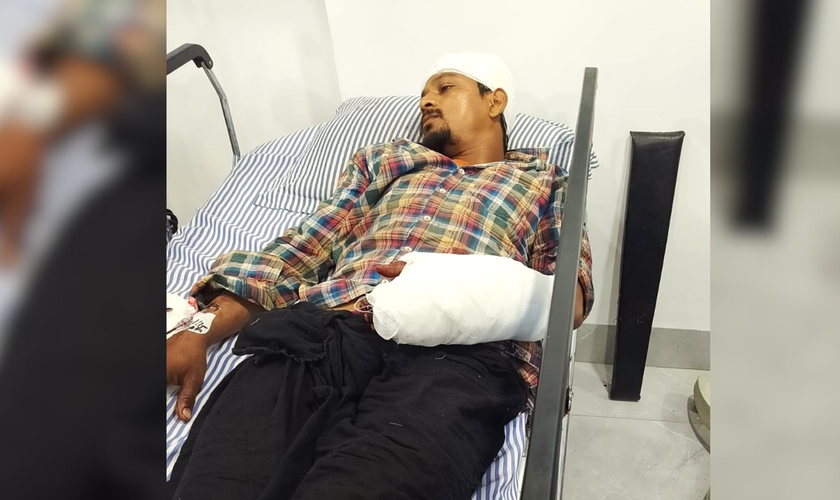 Gurdeep Singh, atacado junto com seu irmão, Pastor Gurjeet Singh. (Foto: Morning Star News)