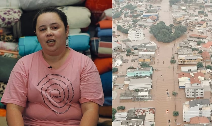 Camila Medeiros decidiu continuar ajudando os desabrigados. (Foto: Reprodução/Instagram/Lagoinha Canoas).