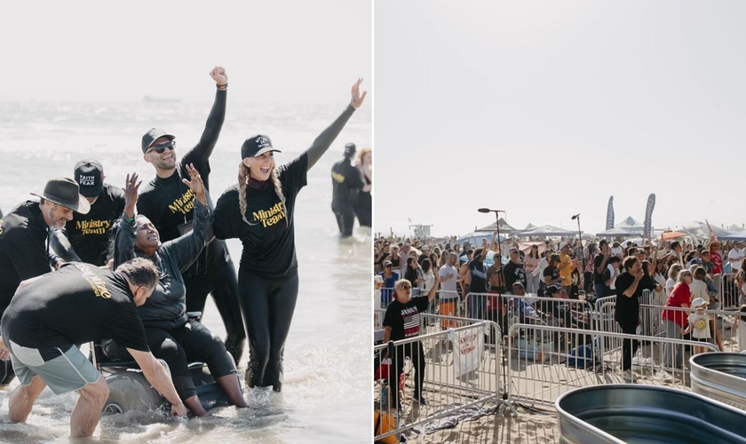 O evento na Califórnia. (Foto: Reprodução/Instagram/Baptize California)