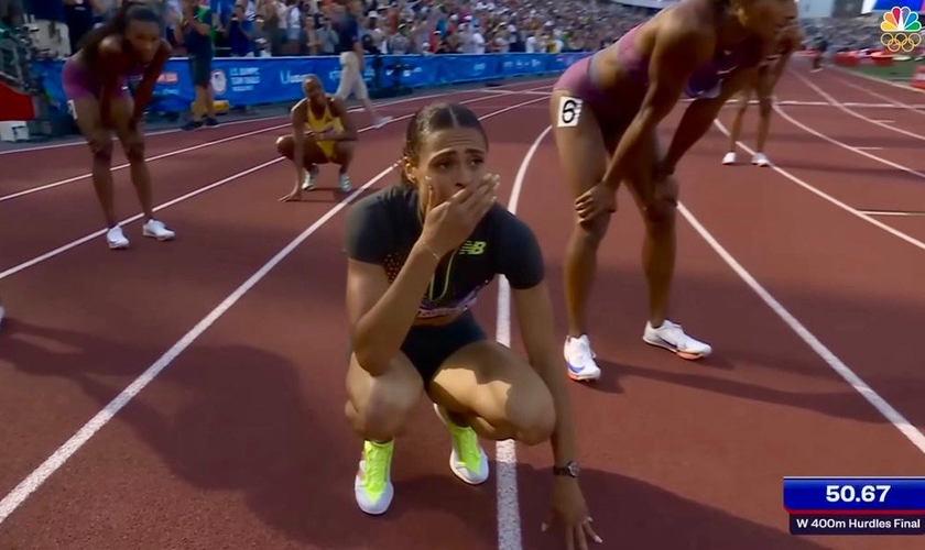 Sydney McLaughlin-Levrone. (Foto: Reprodução/YouTube/Team USA)