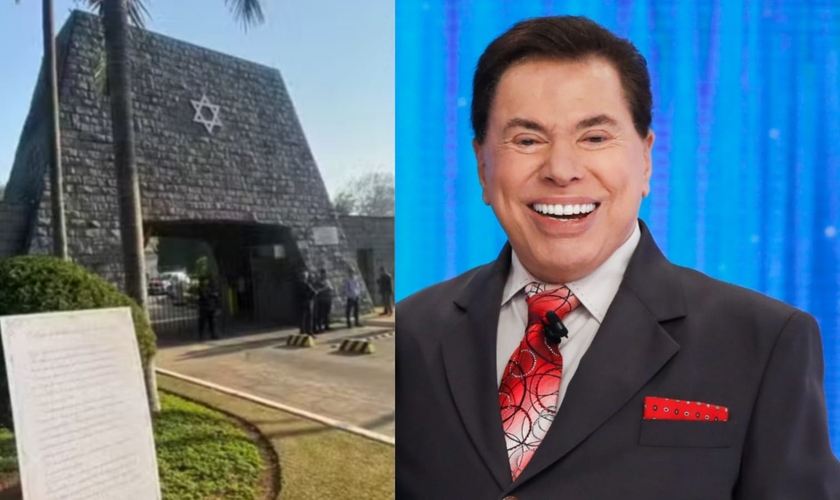 Silvio Santos foi enterrado no Cemitério Israelita do Butantã. (Foto: Reprodução/TV Globo/Wikimedia Commons/Palácio do Planalto).