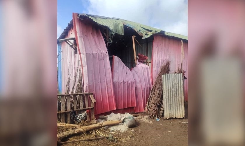 Casa de família cristã perseguida na Somália. (Foto: Reprodução/Morning Star News)