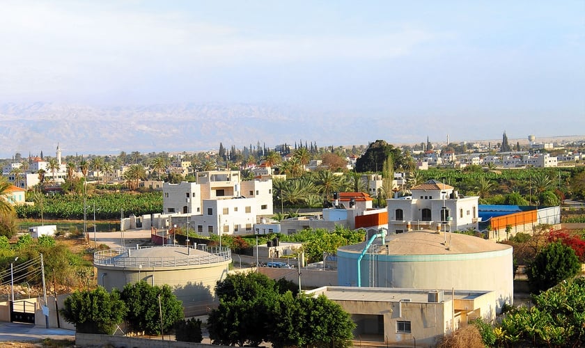 Imagem panorâmica de Jericó atual. (Foto: Wikipedia)