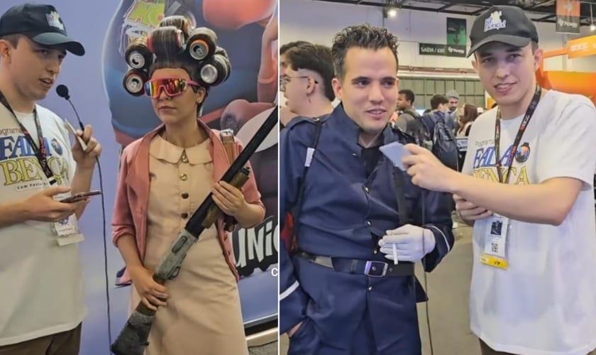 Erik evangelizou durante o Brasil Game Show 2024. (Foto: Reprodução/Instagram/Pastor do GTA).