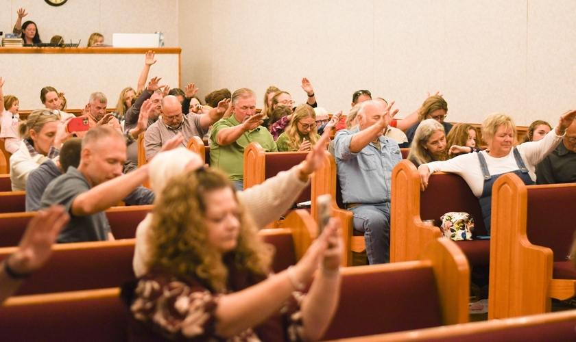 Membros da Assembleia de Deus de Nelsonville. (Foto: AD Nelsonville)