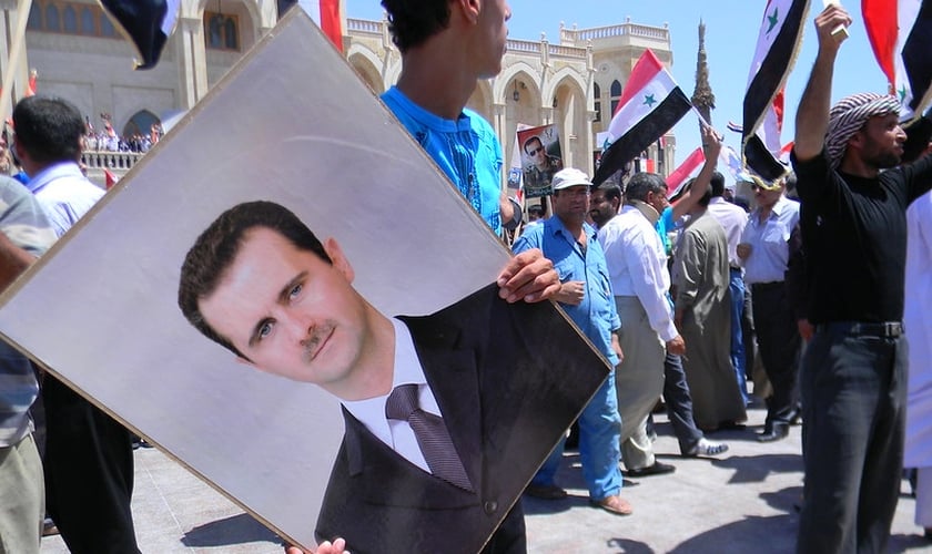 Após 24 anos no poder, o presidente sírio Bashar al-Assad renunciou e deixou o país. (Foto: Flickr/Beshr Abdulhadi)