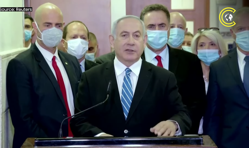 O primeiro-ministro Benjamin Netanyahu. (Captura de tela/YouTube/CLRCUT)