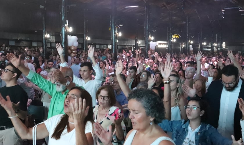 Culto da Virada na 1ª Igreja Batista de Mogi das Cruzes. (Foto: Ministério de Comunicação da PIB Mogi)