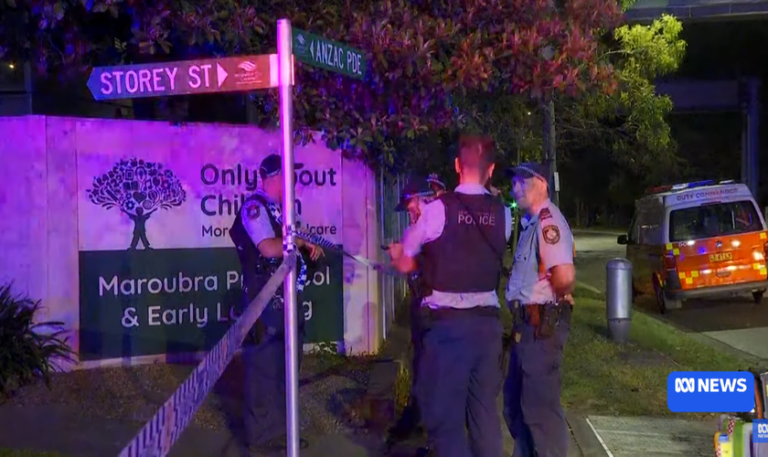 O ataque aconteceu em uma creche em Sydney. (Foto: Reprodução/YouTube/ABC News Australia).