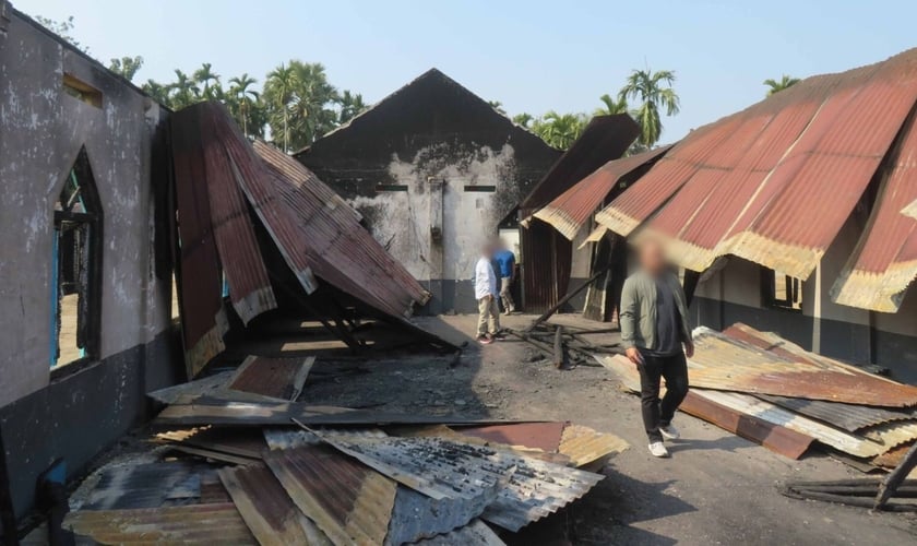 O local após o incêndio. (Foto: Portas Abertas)