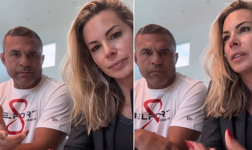 Joana Prado e Vitor Belfort. (Foto: Reprodução/Instagram/Joana Prado)