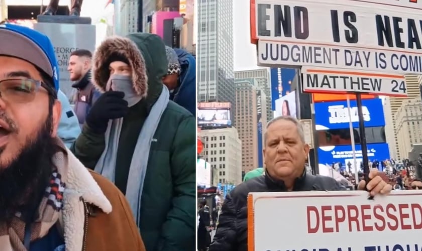 Marcos Nürmberger prega na Times Square há 9 anos. (Foto: Reprodução/Instagram/Marcos Nürmberger).