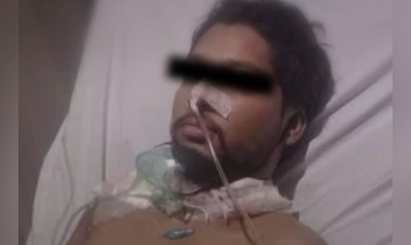 Waqas Masih está em estado grave no hospital. (Foto: One Passion Mission).