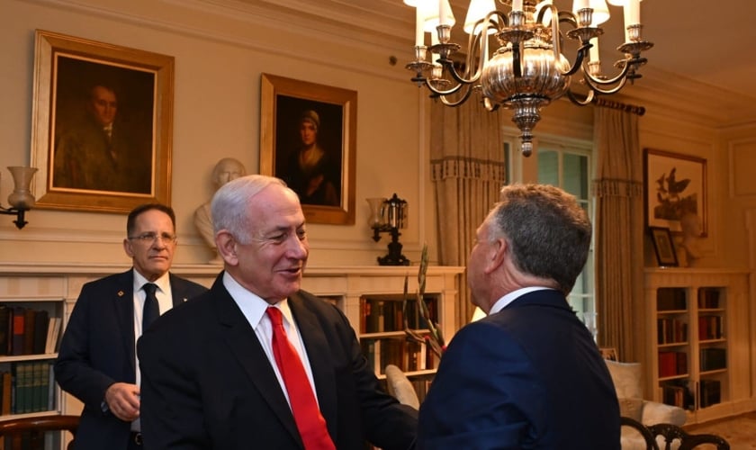 O primeiro-ministro Benjamin Netanyahu se encontra com o Enviado Especial dos EUA para o Oriente Médio, Steve Witkoff (Foto: Avi Ohayon/GPO)