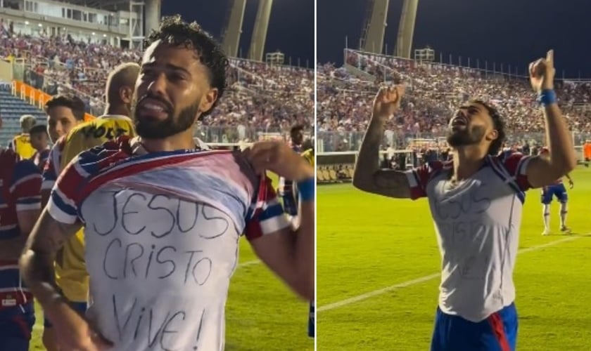 O meia-atacante marcou o quinto gol do Fortaleza contra o Juventude. (Foto: Reprodução/Instagram/Fortaleza Esporte Clube).