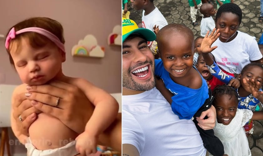 Marcos Freire com crianças acolhidas no Congo. (Foto: Reprodução/Instagram/Marcos Freire).