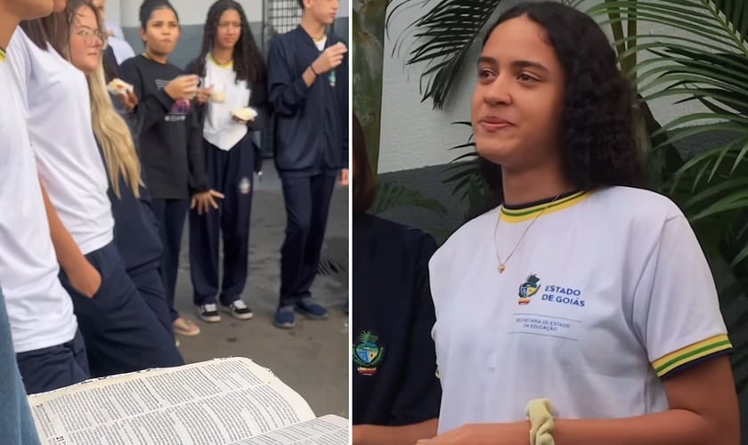 O evangelismo na escola. (Foto: Reprodução/Instagram/Cassiano Felix)