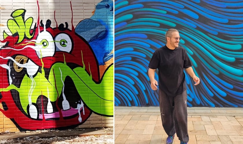 Cristãos evangelizam através do grafite. (Foto: Reprodução/Instagram/tomate_graffiti/bieto)