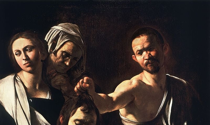 Salomé com a Cabeça de João Batista, pintura de Caravaggio (Imagem: Wikimedia Commons).