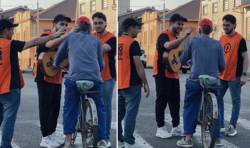 A cura do surdo nas ruas. (Foto: Reprodução/Instagram/Aviva Oficial)