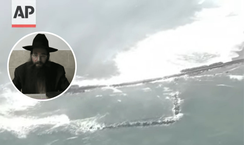 Tsunami atinge Hokkaido, no Japão, após terremoto de magnitude 8,8 na Rússia; rabino Yekutiel Fish [destaque]. (Captura de tela/YouTube/Mirror Now).