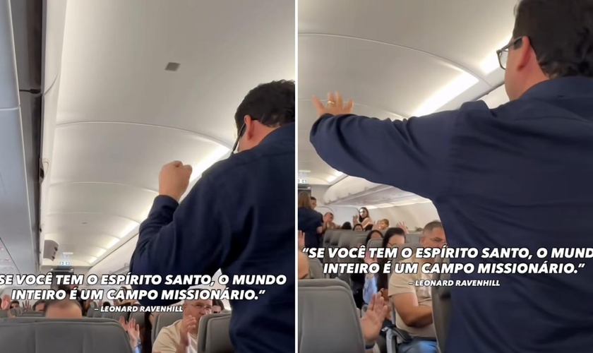 Clebison Bandeira no avião. (Foto: Reprodução/Instagram/Clebison Bandeira)