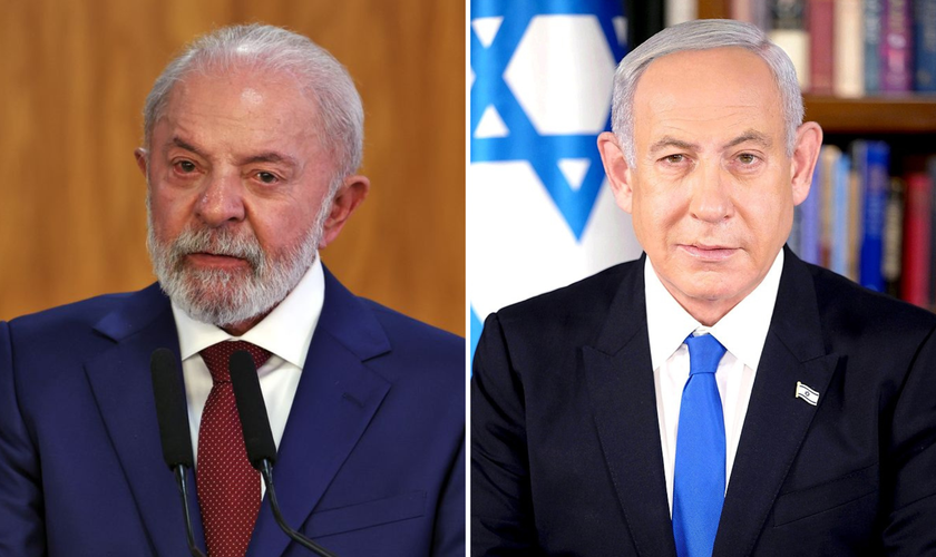 Presidente do Brasil, Luiz Inácio Lula da Silva; primeiro-ministro de Israel, Benjamin Netanyahu. (Foto: José Cruz/Agência Brasil/Wikipedia)