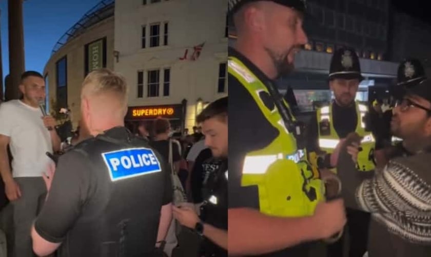 Três pregadores foram detidos e notificados pela polícia em Brighton. (Foto: Reprodução/Instagram/Ollie Sabatelli/Reprodução/Instagram/Jesse Samuel Ngoma).