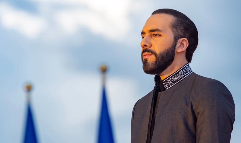 Nayib Bukele durante discurso em comemoração ao 203º aniversário da independência de El Salvador. (Foto: Wikimedia Commons)