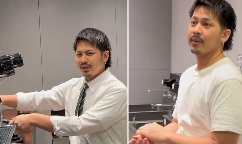 O barista cristão no país. (Foto: Reprodução/Instagram/Luca Martini)