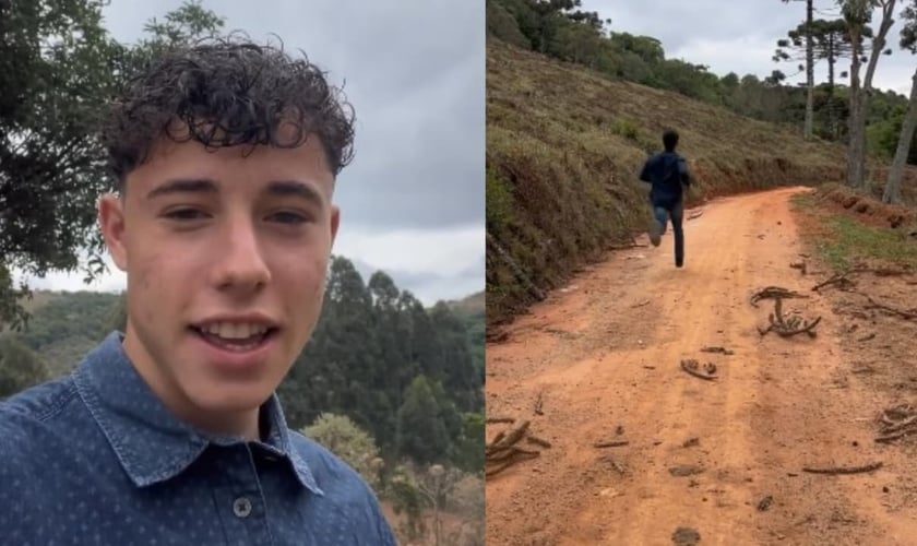 Joshua Rotman não deixa de ir na igreja por causa da longa distância. (Foto: Reprodução/Instagram/Joshua Rotman).