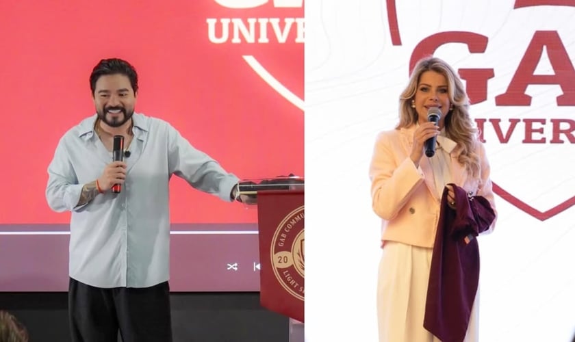 Yudi e Karina serão professores de teologia na Gab University. (Foto: Instagram/Yudi Tamashiro/Instagram/Kari Bacchi).